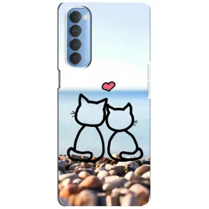 Силіконові Чохли Коханій людині для Oppo Reno 4 Pro (Котейки)