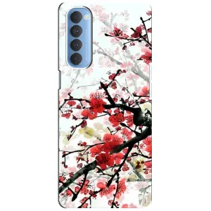 Чехол с принтом САКУРЫ на Oppo Reno 4 Pro (Красивая Сакура)