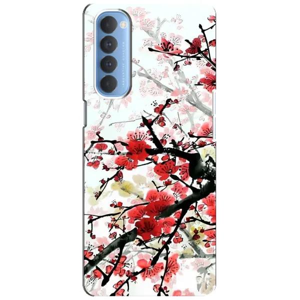 Чехол с рисунком «Красивая Сакура» для OPPO Reno 4 Pro Чехол с рисунком «Красивая Сакура» для OPPO Reno 4 Pro