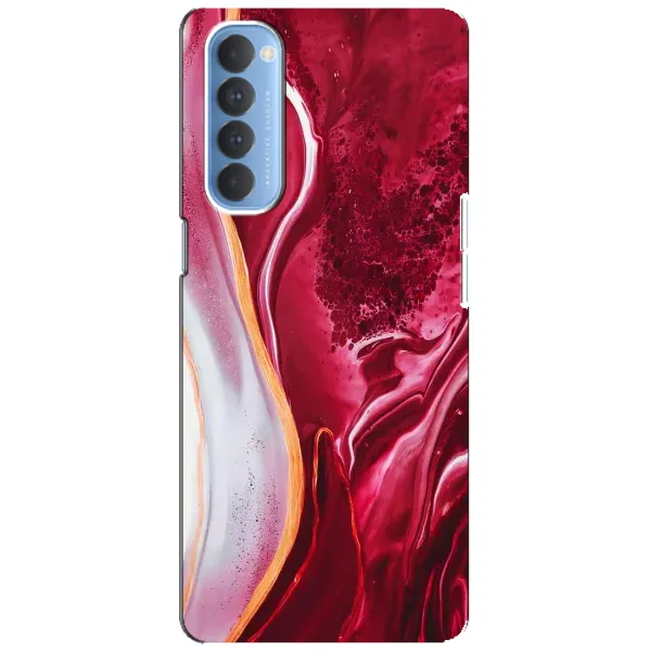 Чехол с рисунком «Красный мрамор» для OPPO Reno 4 Pro Чехол с рисунком «Красный мрамор» для OPPO Reno 4 Pro
