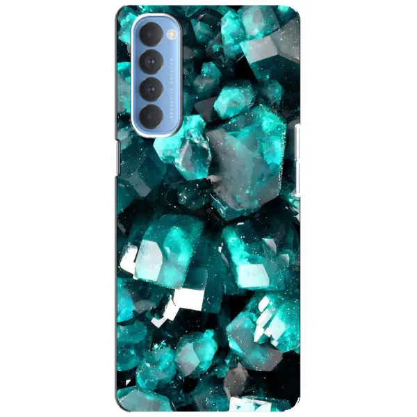 Чехол с рисунком «Кристалы» для OPPO Reno 4 Pro