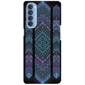 Силиконовый Чехол на Oppo Reno 4 Pro (Крутой орнамент)