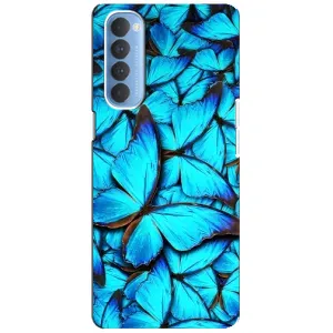 Силіконовий бампер з картинкою звірів для Oppo Reno 4 Pro (Крила метеликів)