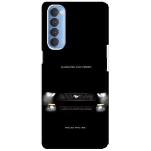 Чехлы с тематикой "Крутые машины" на Oppo Reno 4 Pro (Черный Land Rover)
