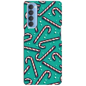 Силіконовий бампер на різдво для Oppo Reno 4 Pro (Льодяники)