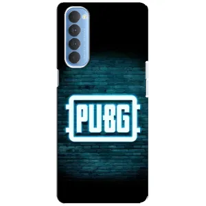 Чохол (TPU) з картинкою "Лого Пабг" на Оппо Рено 4 Про (Лого PUBG)