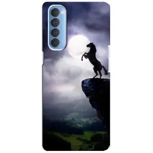 Чохли з зображенням різних тварин на Oppo Reno 4 Pro (Кінь)