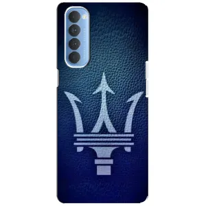 Чехлы с тематикой "Крутые машины" на Oppo Reno 4 Pro (Лого Maserati)