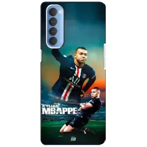 Чехол (TPU) с Футболистом на Oppo Reno 4 Pro (MBAPPE)