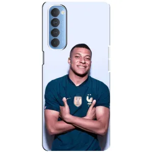 Чехол (TPU) с Футболистом на Oppo Reno 4 Pro (Мбаппешичка)