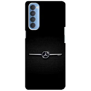 Силиконовый бампер с картинкой машины на Oppo Reno 4 Pro (Mercedes)