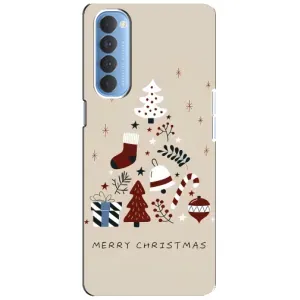 Чохол Санта Клаус для Oppo Reno 4 Pro (Merry Christmas)