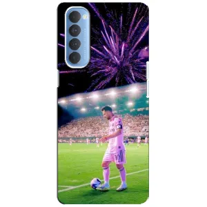 Чехлы Лео Месси в Майами на Oppo Reno 4 Pro (Месси в Майами)
