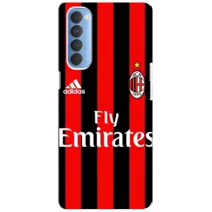 Чехлы с ТОП Футбольными клубами на Oppo Reno 4 Pro (Milan)