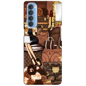 Чохол Стиль Louis Vuitton на Oppo Reno 4 Pro (Мода Луі Віттон)