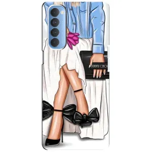 Силиконовый Чехол на Oppo Reno 4 Pro с картинкой Стильных Девушек (Мода)