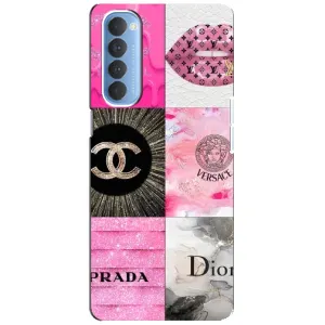Чехол (Dior, Prada, YSL, Chanel) для Oppo Reno 4 Pro (Модница)