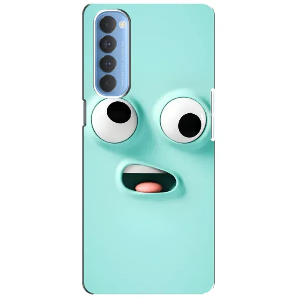 Чехол с рисунком «Забавное мятное лицо» для OPPO Reno 4 Pro Чехол с рисунком «Забавное мятное лицо» для OPPO Reno 4 Pro