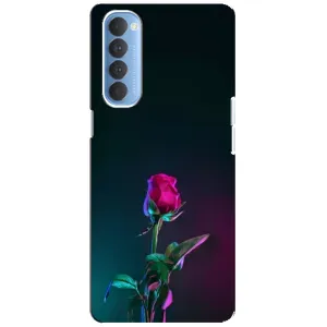 Чехлы с принтом Розочки для Oppo Reno 4 Pro (Ночная роза)