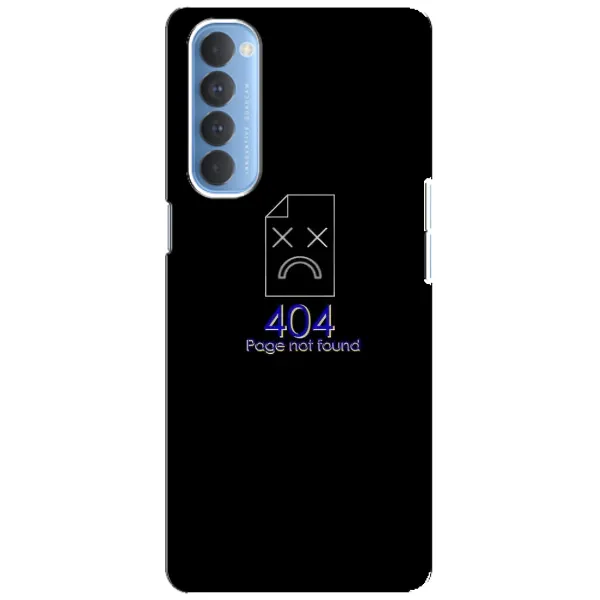 Чехол с рисунком «Ошибка 404» для OPPO Reno 4 Pro Чехол с рисунком «Ошибка 404» для OPPO Reno 4 Pro