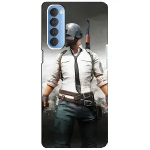 Чохол з картинкою "Герой Pubg" на Oppo Reno 4 Pro (Пабг)
