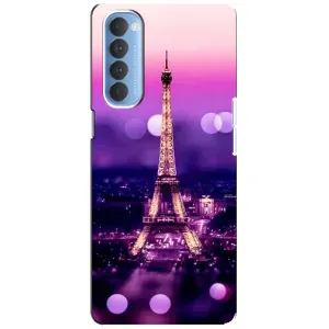 Чохол Ейфелева Вежа на Oppo Reno 4 Pro (Париж башня)