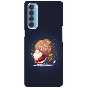 Чохол Санта Клаус для Oppo Reno 4 Pro (Подарунки від Санти)