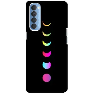 Чохол (ТПУ) з планетами на Oppo Reno 4 Pro (Повнолуння)