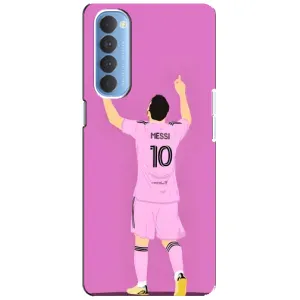 Чехлы Лео Месси в Майами на Oppo Reno 4 Pro (Празднование Месси)