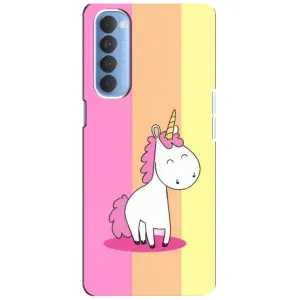 Чохол Unicorn на Oppo Reno 4 Pro (Яскравий Єдинорог)