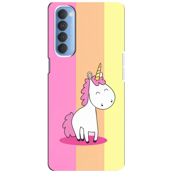 Чехол с рисунком «Радужный Единорог» для OPPO Reno 4 Pro Чехол с рисунком «Радужный Единорог» для OPPO Reno 4 Pro