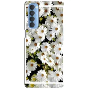 Чехол с ромашками на Oppo Reno 4 Pro (Рамка в ромашках)