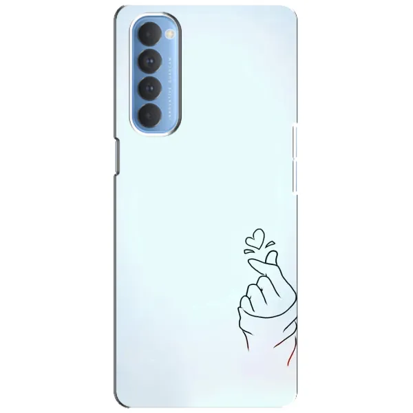 Чехол с рисунком «Сердце на голубом» для OPPO Reno 4 Pro Чехол с рисунком «Сердце на голубом» для OPPO Reno 4 Pro