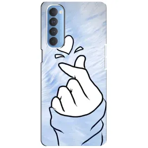 Чохол (Знак сердечка) для Oppo Reno 4 Pro (Серце знак)