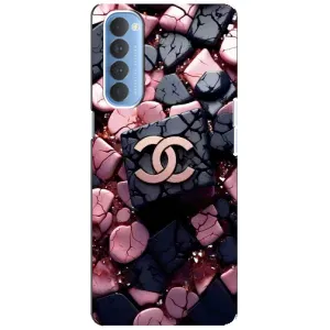 Чехол (Dior, Prada, YSL, Chanel) для Oppo Reno 4 Pro (Шанель)