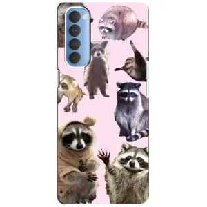 Силіконовий Чохол з Энотами на Oppo Reno 4 Pro (Смішні Єноти)