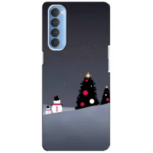 Чохли на Новий Рік Oppo Reno 4 Pro (Сніговички)