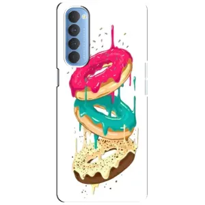 Чехол с изображением вкусной еды для Oppo Reno 4 Pro (Сочные пончики)
