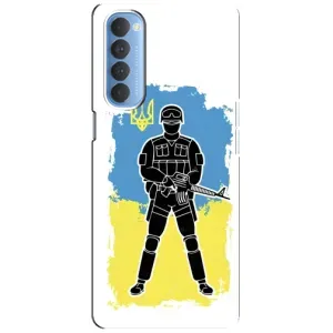 Патриотические Чехлы для Оппо Рено 4 Про (Солдат Украины)