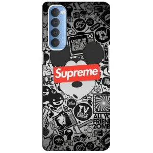 Чехол с рисунком «Supreme Маус» для OPPO Reno 4 Pro