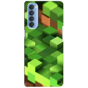 Чохли для Oppo Reno 4 Pro (Персонажі МайнКрафт) (Текстура)