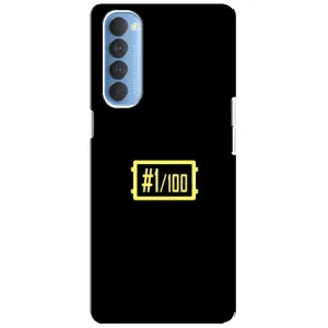 Чохол (TPU) з картинкою "Лого Пабг" на Оппо Рено 4 Про (ТОП 1)