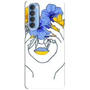 Чехол на Oppo Reno 4 Pro Украинский дизайн (Украинка на всю голову)