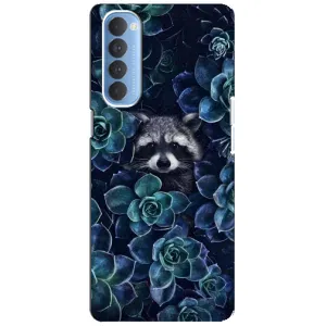 Силіконовий Чохол з Энотами на Oppo Reno 4 Pro (В квітах)