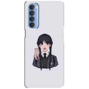 Чехлы с принтом Уэнсдей на Oppo Reno 4 Pro (Вещь Венсдей)