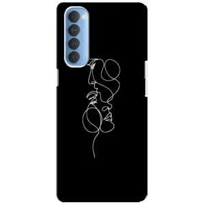 Силіконові Чохли Коханій людині для Oppo Reno 4 Pro (Закохана пара)