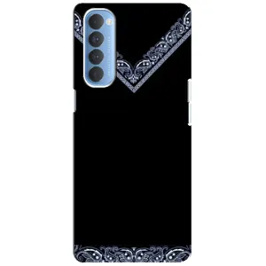 Силиконовый Чехол на Oppo Reno 4 Pro (Воротник вышиванки)