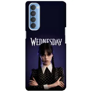 Чехлы с принтом Уэнсдей на Oppo Reno 4 Pro (Wednesdey)