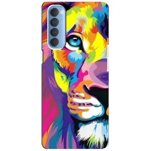 Чохол з картинкою на Oppo Reno 4 Pro (Яскравий Лев)