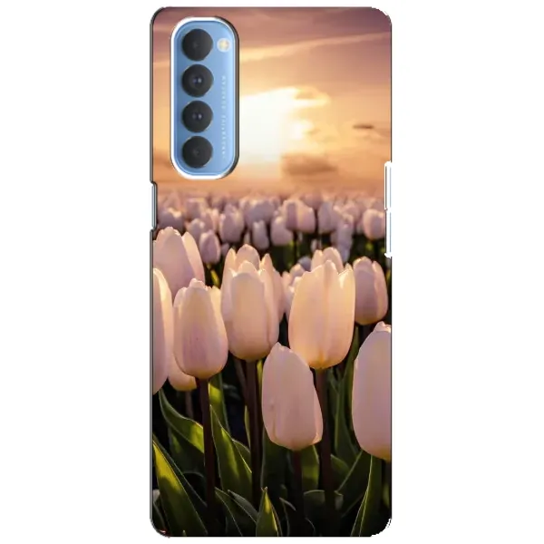 Чехол с рисунком «Закат с цветами» для OPPO Reno 4 Pro Чехол с рисунком «Закат с цветами» для OPPO Reno 4 Pro
